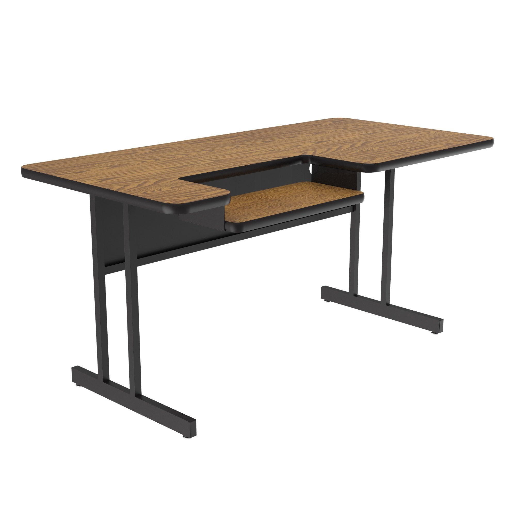 Bi-Level Work Station and Student Desk - Thermal Fused Laminate