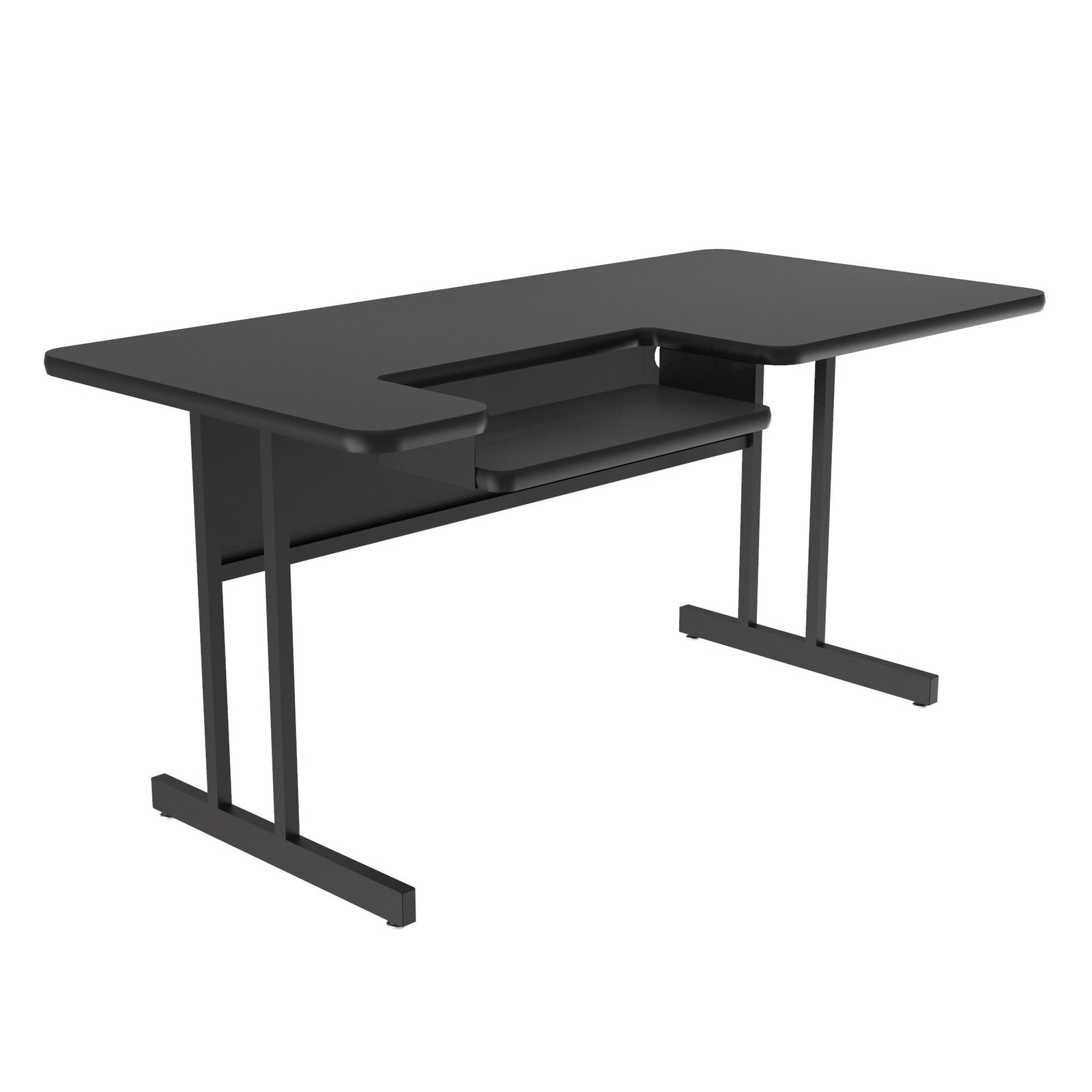 Bi-Level Work Station and Student Desk - High-Pressure Laminate