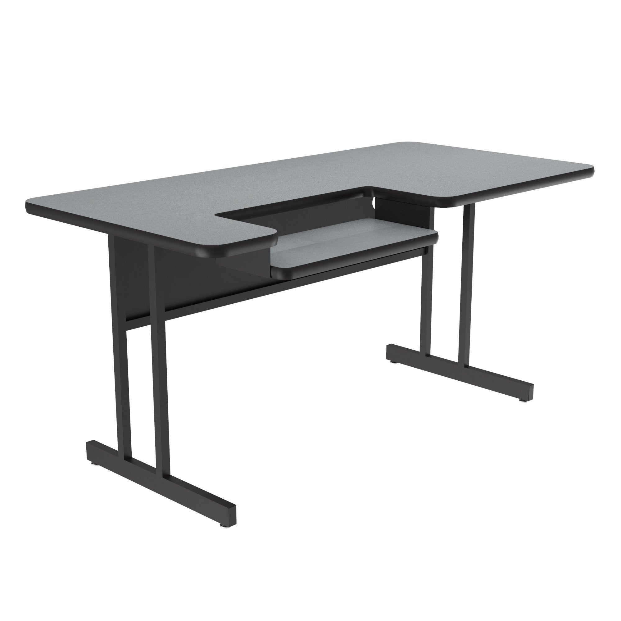 Bi-Level Work Station and Student Desk - High-Pressure Laminate