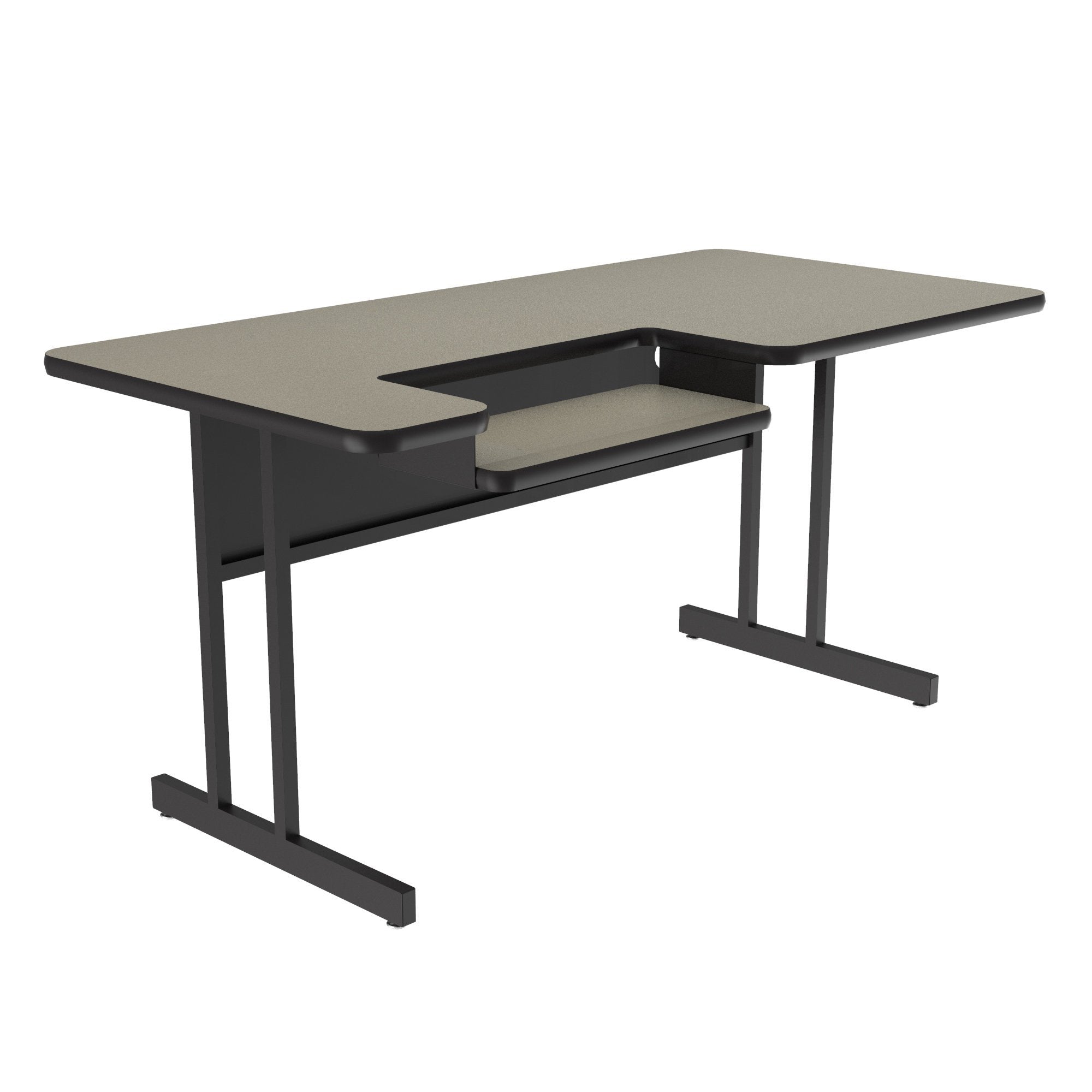 Bi-Level Work Station and Student Desk - High-Pressure Laminate