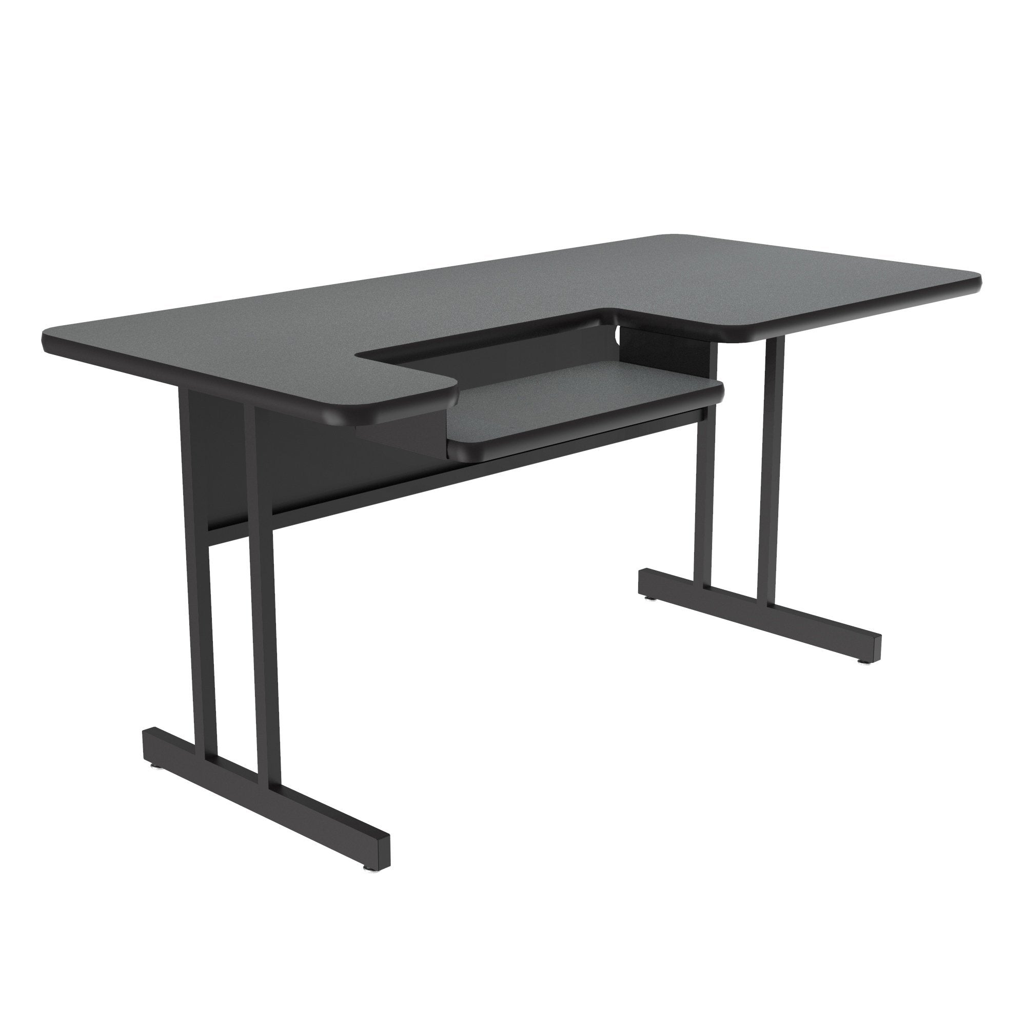 Bi-Level Work Station and Student Desk - High-Pressure Laminate