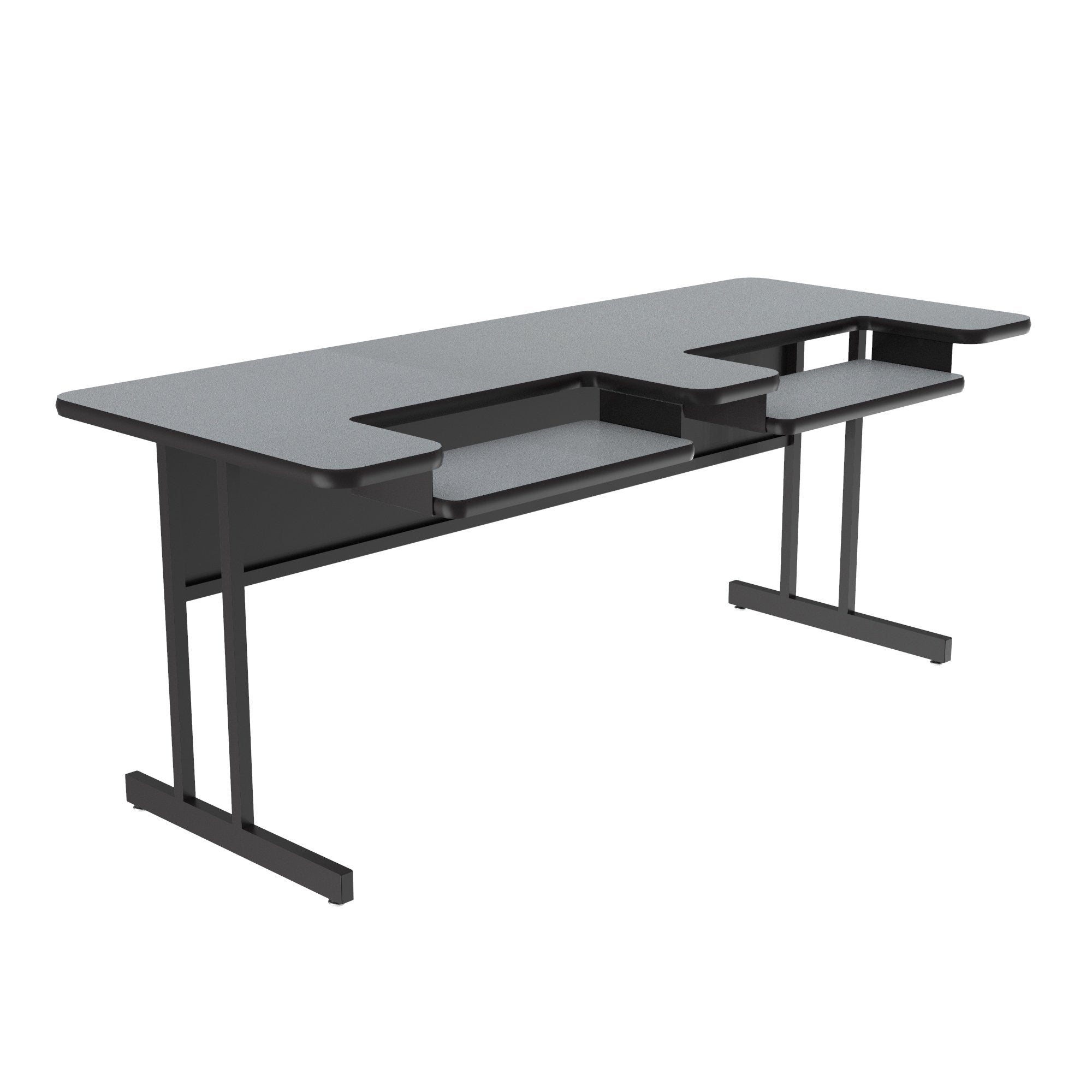 Bi-Level Work Station and Student Desk - Thermal Fused Laminate