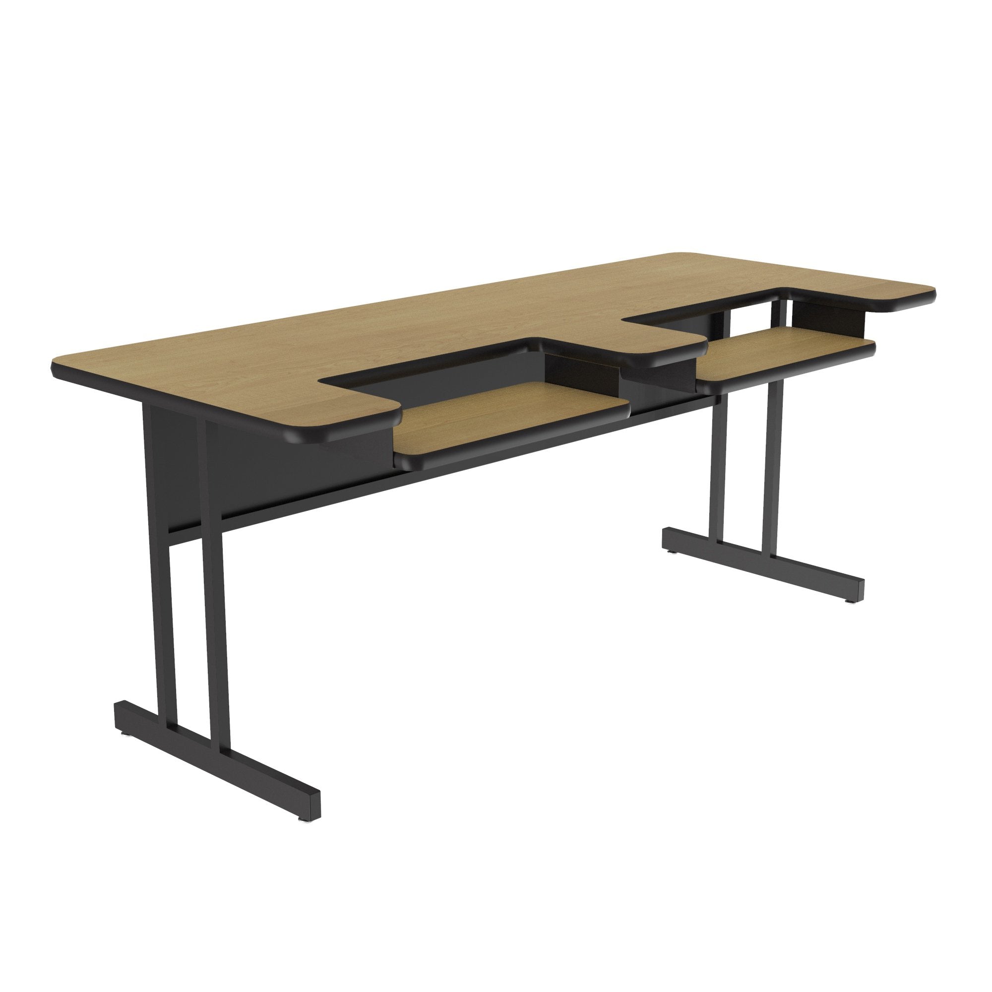 Bi-Level Work Station and Student Desk - High-Pressure Laminate