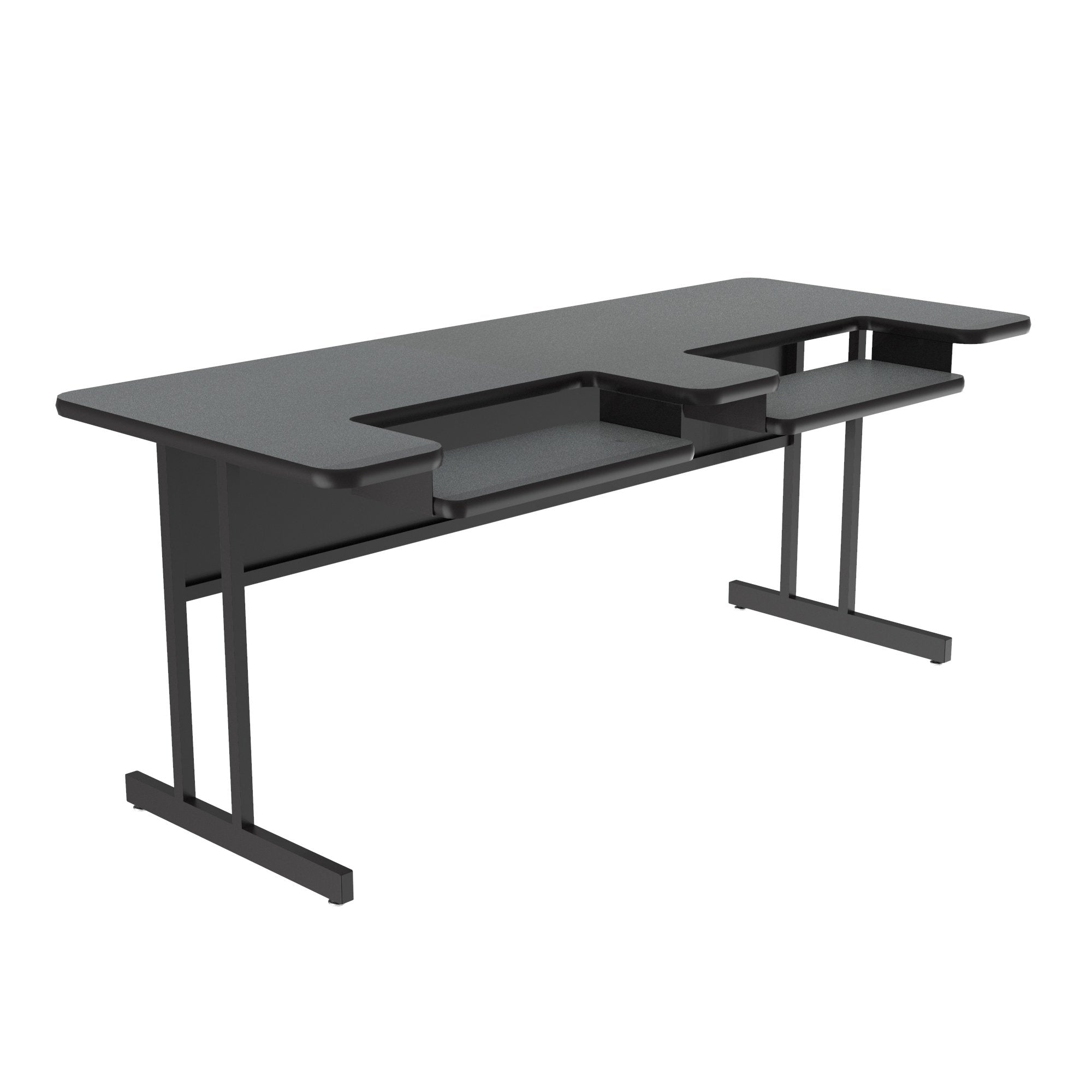 Bi-Level Work Station and Student Desk - High-Pressure Laminate