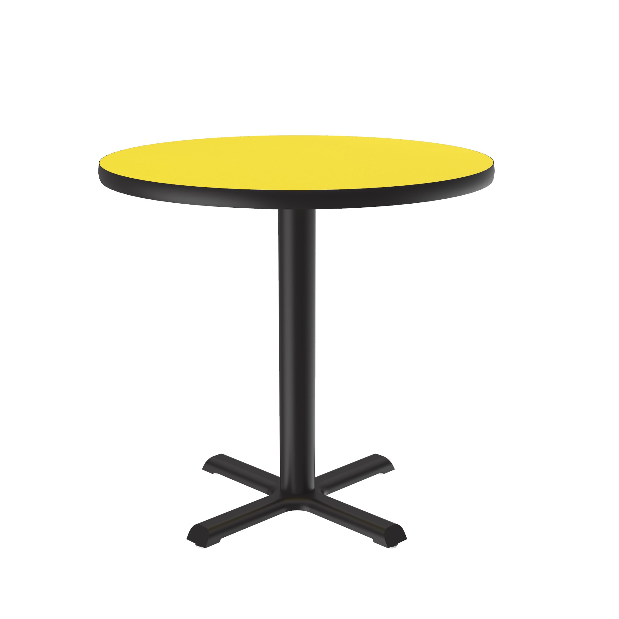 Round, Table Height Café & Breakroom Table — High-Pressure Laminate