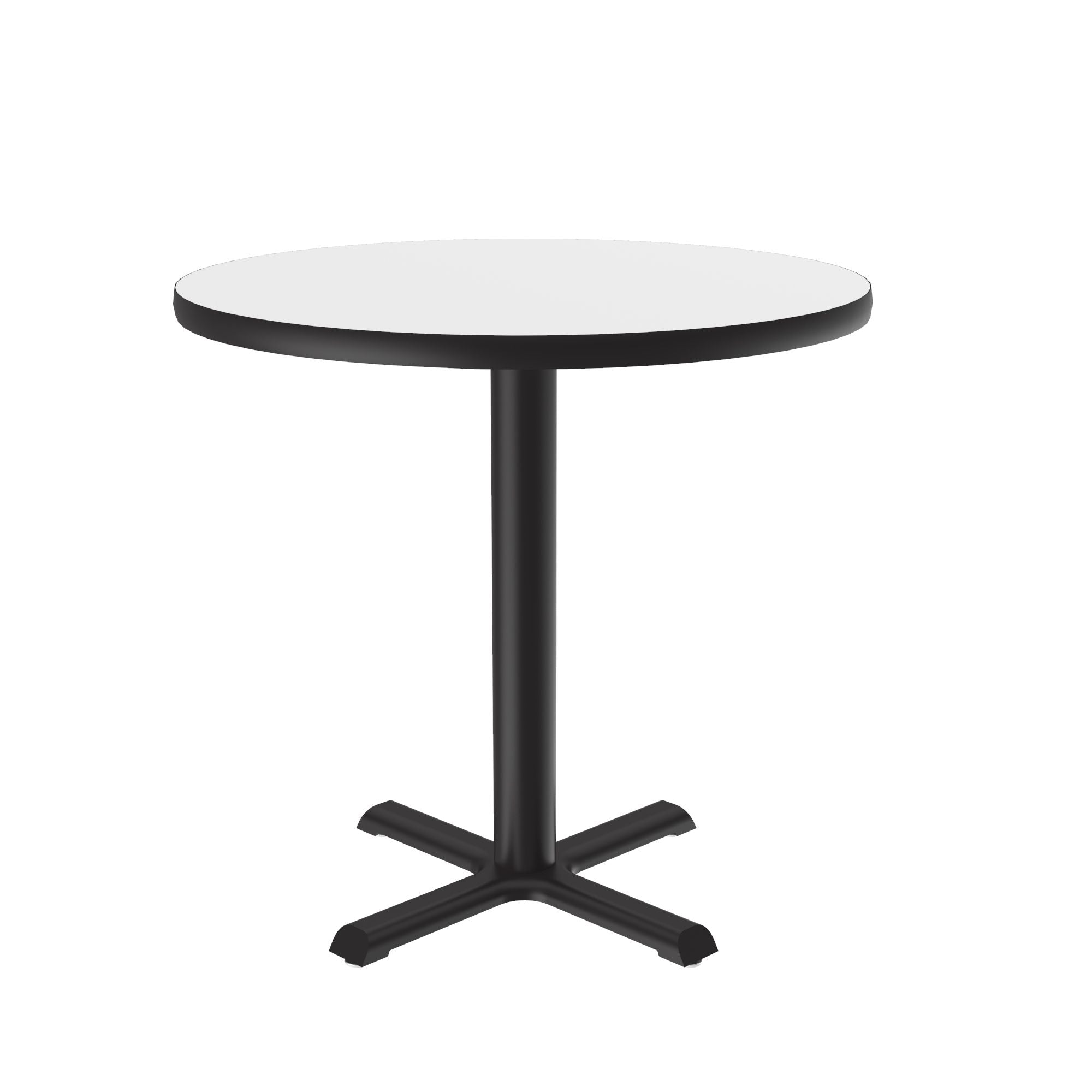 Round, Table Height Café & Breakroom Table — High-Pressure Laminate