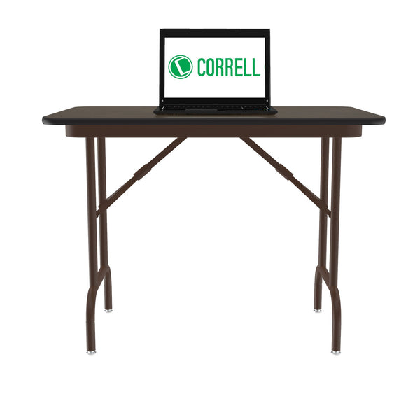 Wood Folding Tables Keyboard Height Correll Inc