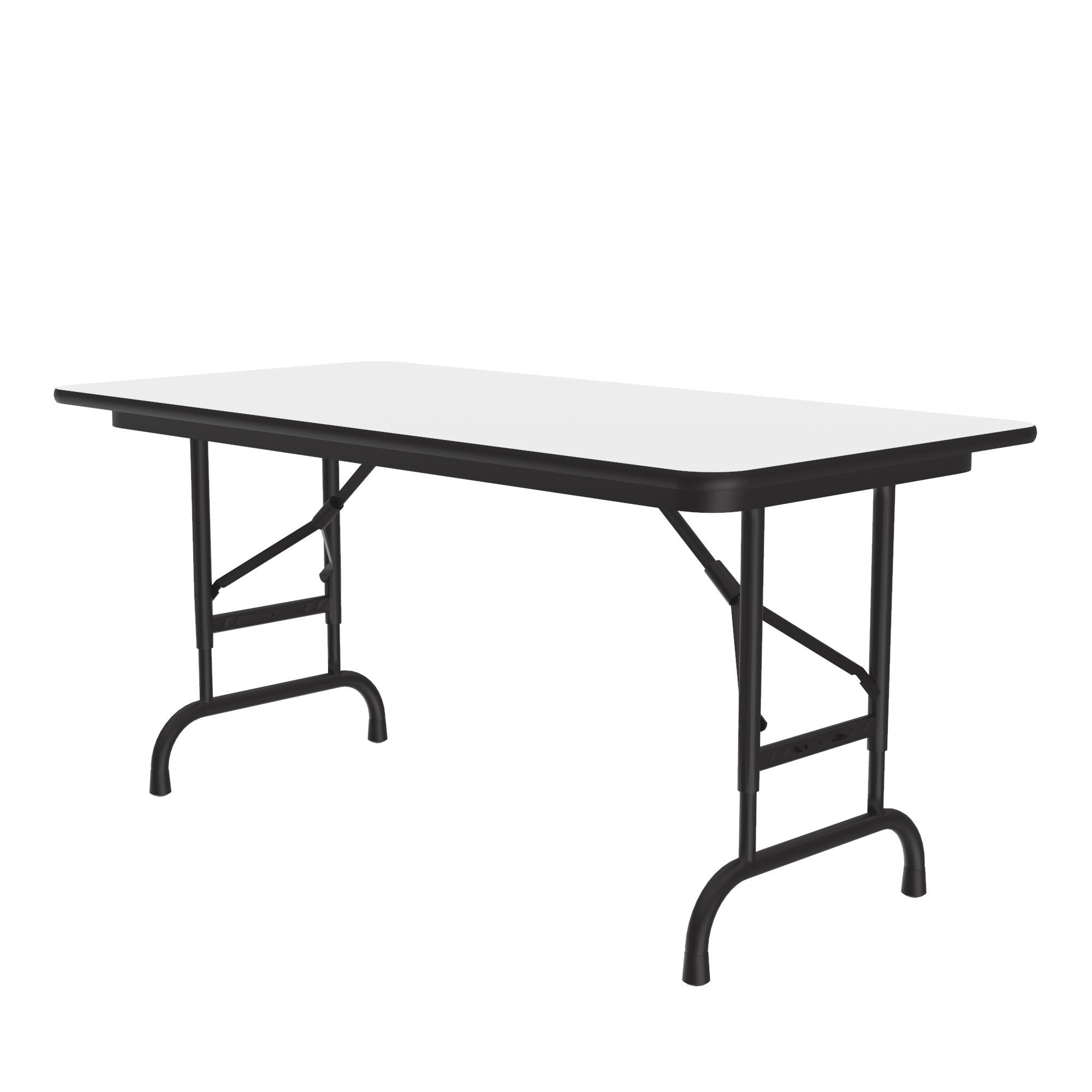 Commercial High-Pressure Folding Tables, Adjustable Height — High Intensity Colors