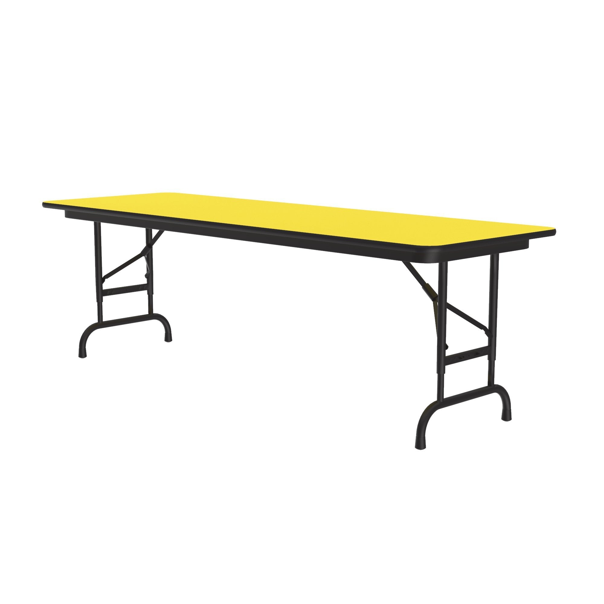 Commercial High-Pressure Folding Tables, Adjustable Height — High Intensity Colors