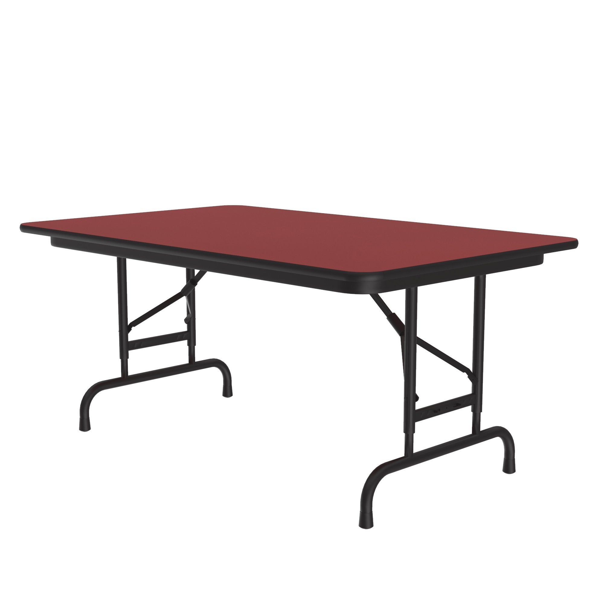 Commercial High-Pressure Folding Tables, Adjustable Height — High Intensity Colors