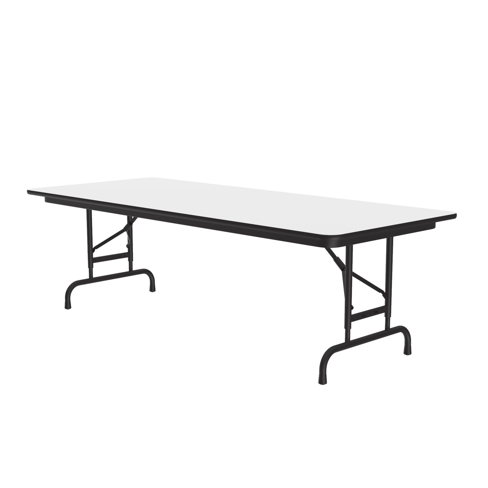Commercial High-Pressure Folding Tables, Adjustable Height — High Intensity Colors