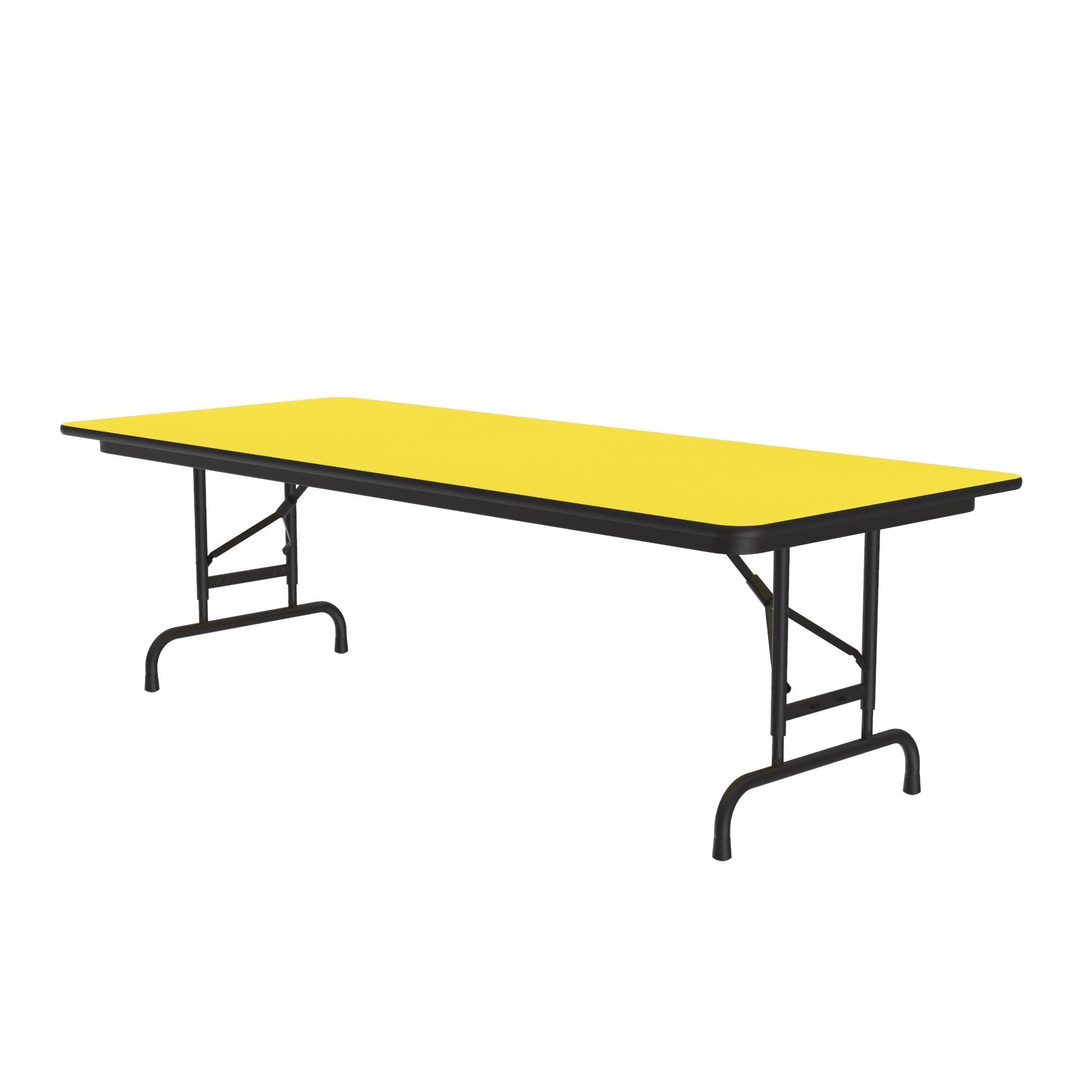 Commercial High-Pressure Folding Tables, Adjustable Height — High Intensity Colors