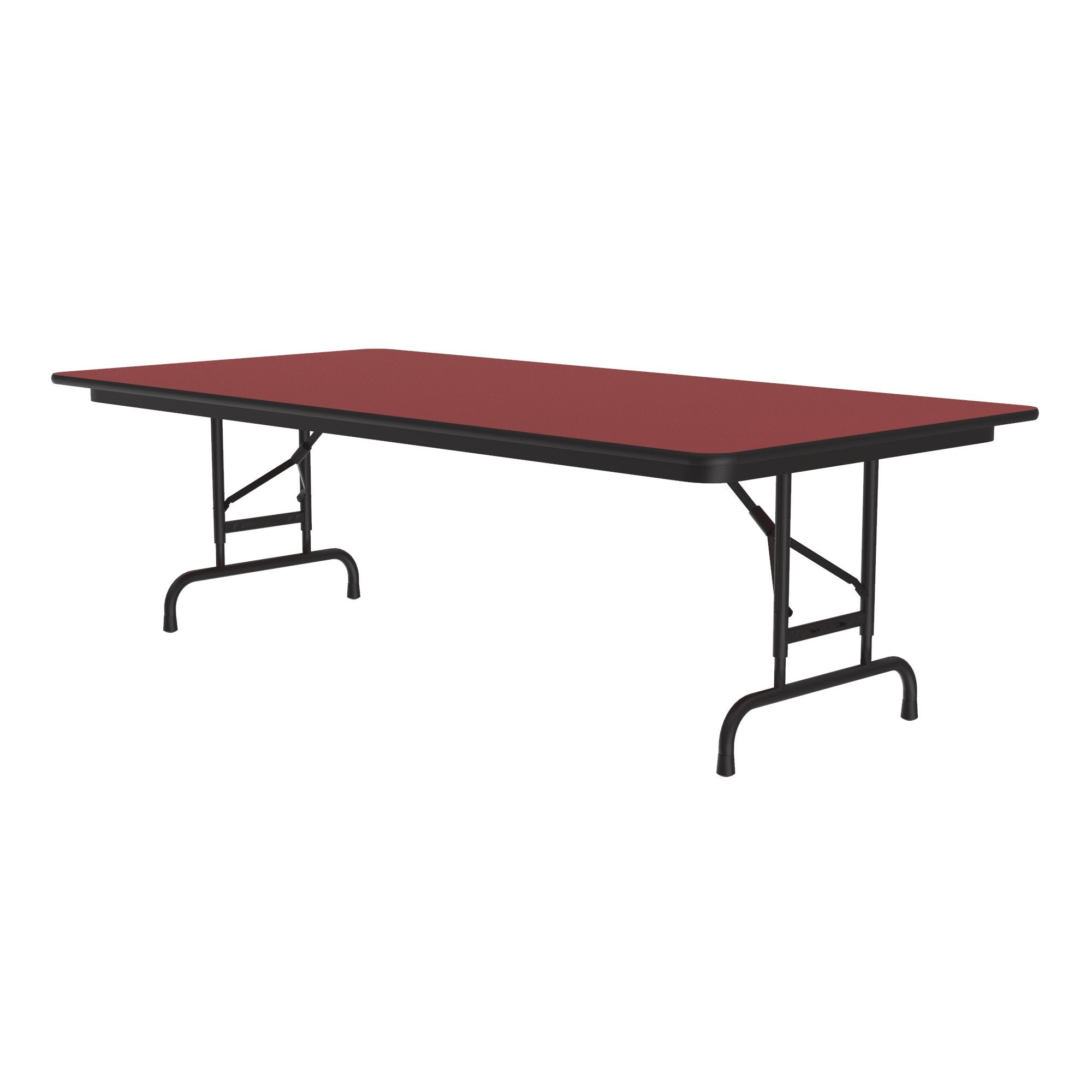 Commercial High-Pressure Folding Tables, Adjustable Height — High Intensity Colors