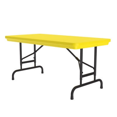Heavy Duty Commercial Plastic Folding Table — Adjustable Height