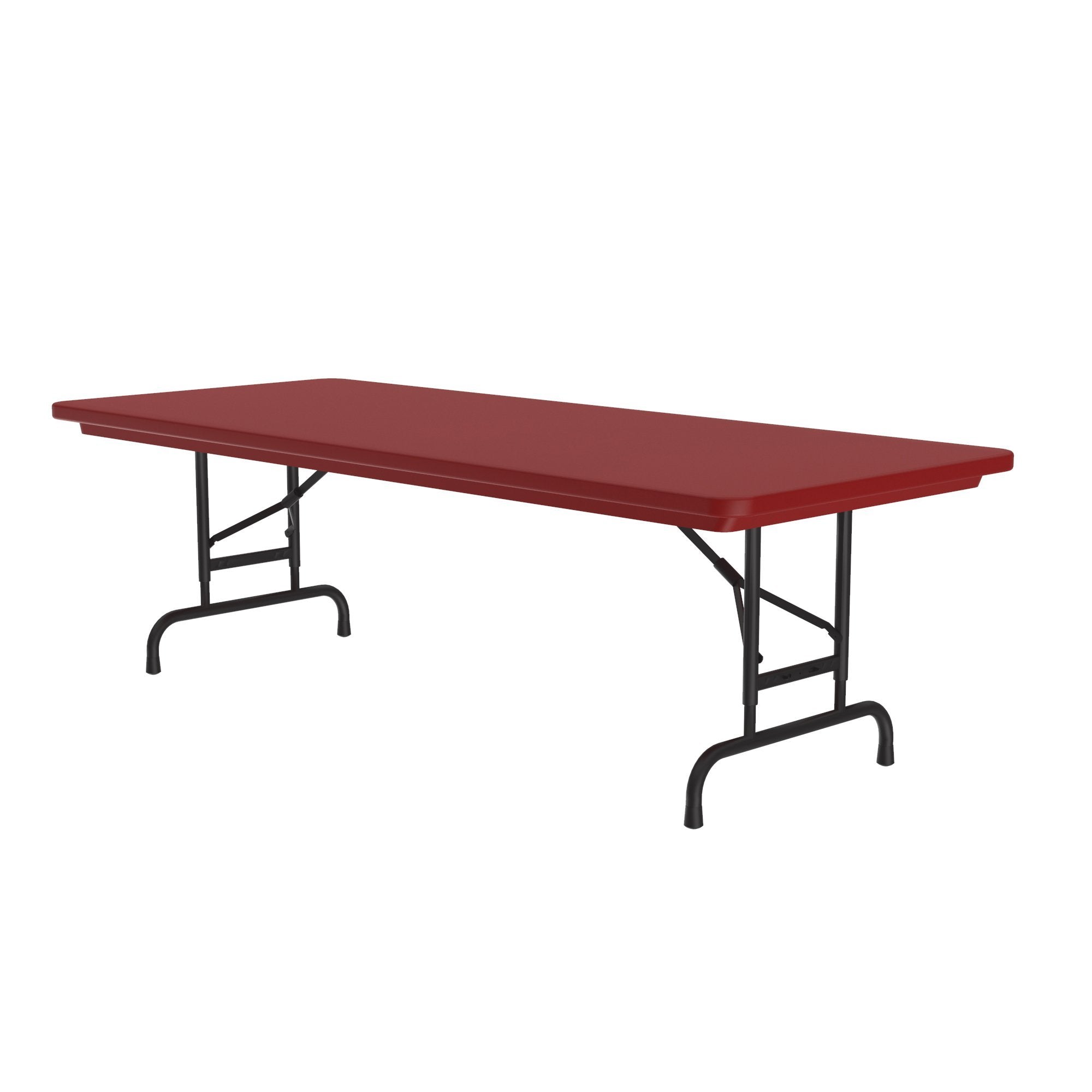 Heavy Duty Commercial Plastic Folding Table — Adjustable Height