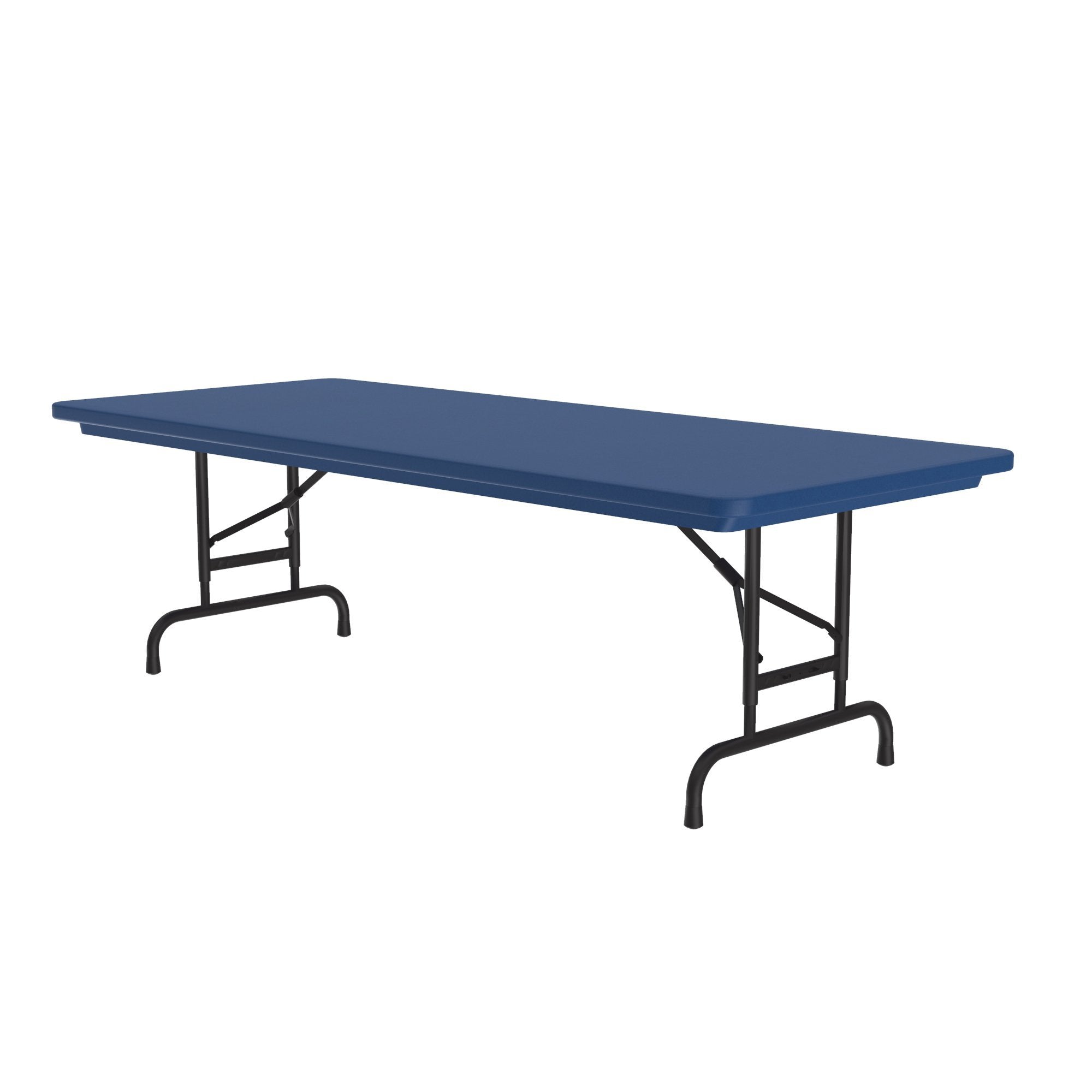 Heavy Duty Commercial Plastic Folding Table — Adjustable Height