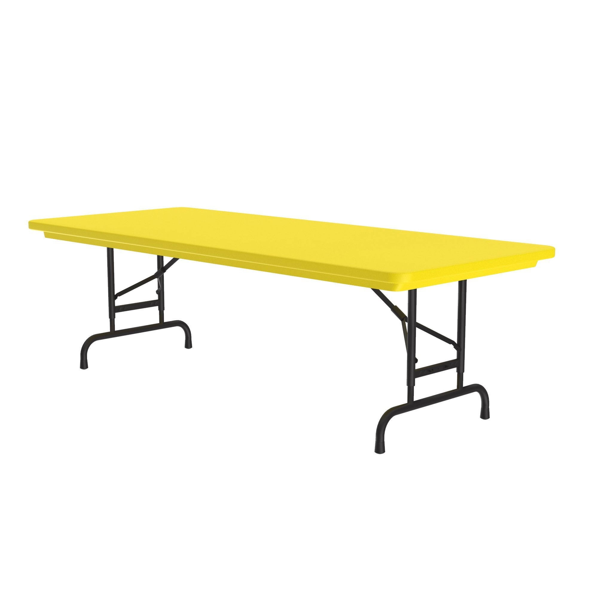 Heavy Duty Commercial Plastic Folding Table — Adjustable Height