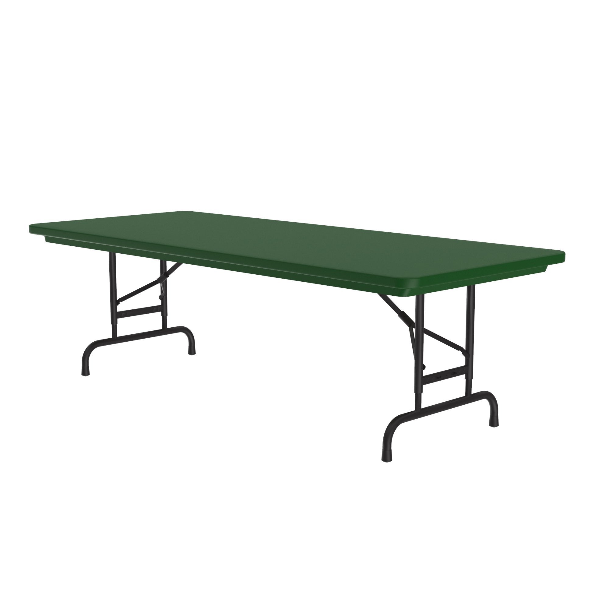 Heavy Duty Commercial Plastic Folding Table — Adjustable Height