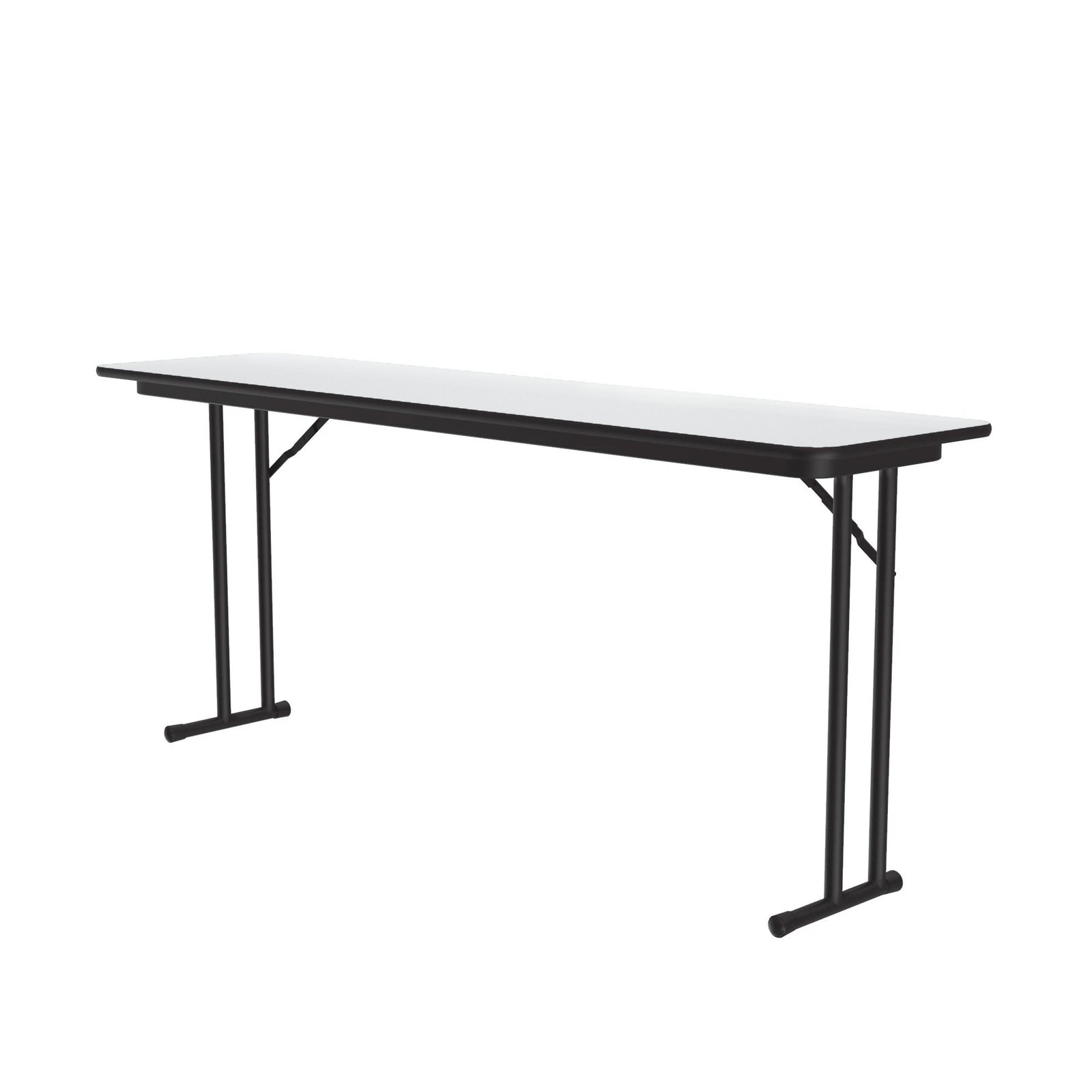 Off-Set Leg Folding Seminar Table - Dry Erase Markerboard